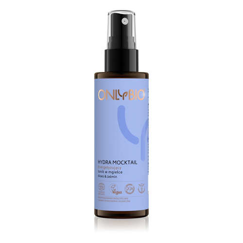 OnlyBio Hydra Mocktail Energetyzujący Tonik w Mgiełce z Aloesem i Jaśminem dla każdego Rodzaju Skóry 100ml