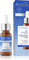 Eveline Face Therapy Professional Serum Shot Wrinkle Reduction Treatment with 2% Retinoid Complex 18ml