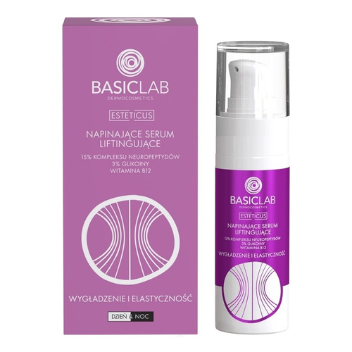 BasicLab Dermocosmetics Esteticus Ujędrniające Serum do Twarzy z 15% Kompleksem Neuropeptydów 30ml