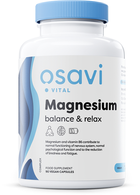 Osavi Magnesium Balance & Relax Supplement for Stress and Relaxation 90 Capsules