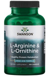 Swanson L-Arginine & L-Ornithine 100 Capsules