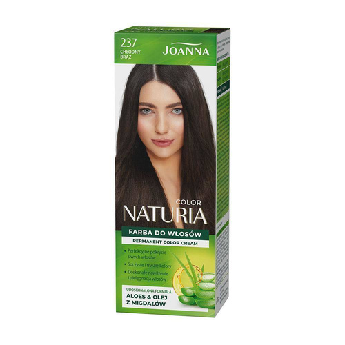 Joanna Naturia Trwały Kolor Włosów Farba Pielęgnacja Połysk Nr 237 Chłodny Brąz 100ml