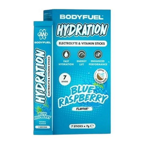 Applied Nutrition Bodyfuel elektrolity i witaminy w stickach Niebieska Malina 7x7g