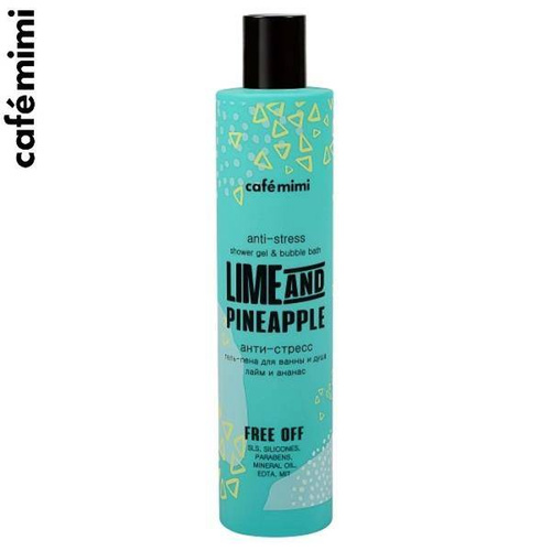 CAFE MIMI Żel-Pianka Pod Prysznic I Płyn Do Kąpieli 2w1 Limonka I Ananas 300ML