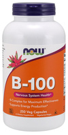 Now Foods Vitamin B-100 Complex Supports Nervous and Immune Systems 250 Capsules