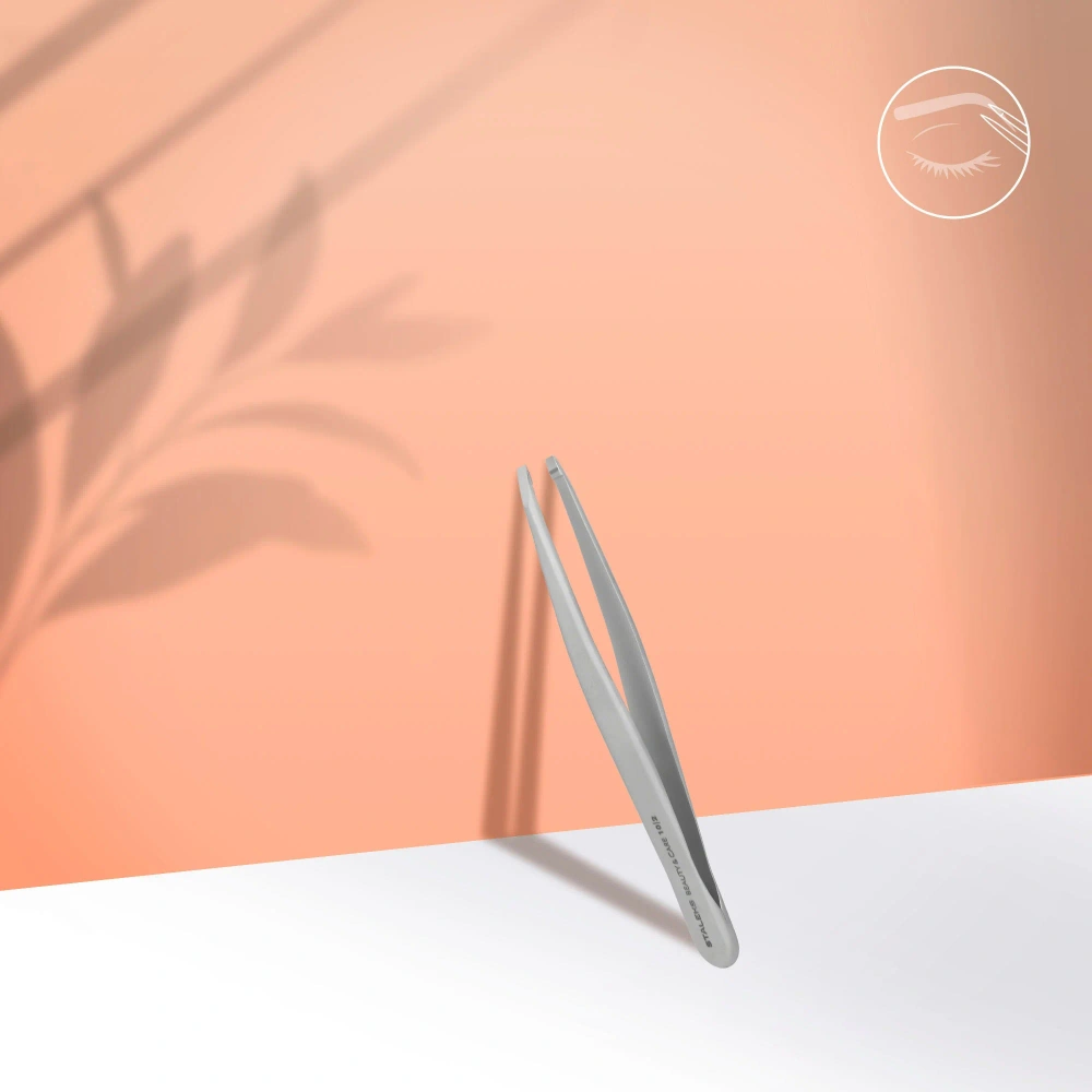 Staleks Beauty & Care 10 Type 2 Eyebrow Tweezers Narrow Straight Edges