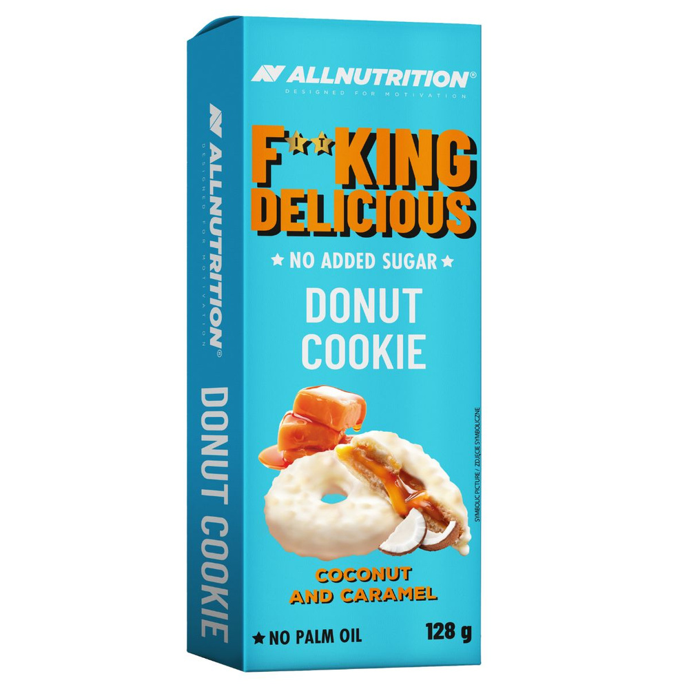 Allnutrition Fitking Delicious Donut Cookie Coconut and Caramel No Added Sugar 128g