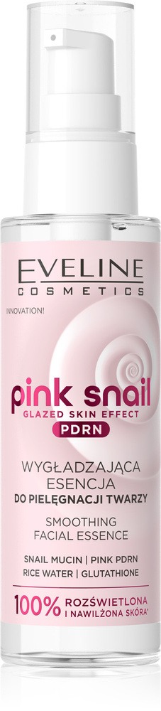 Eveline Pink Snail Jelly-Slime Smoothing Facial Essence 100ml