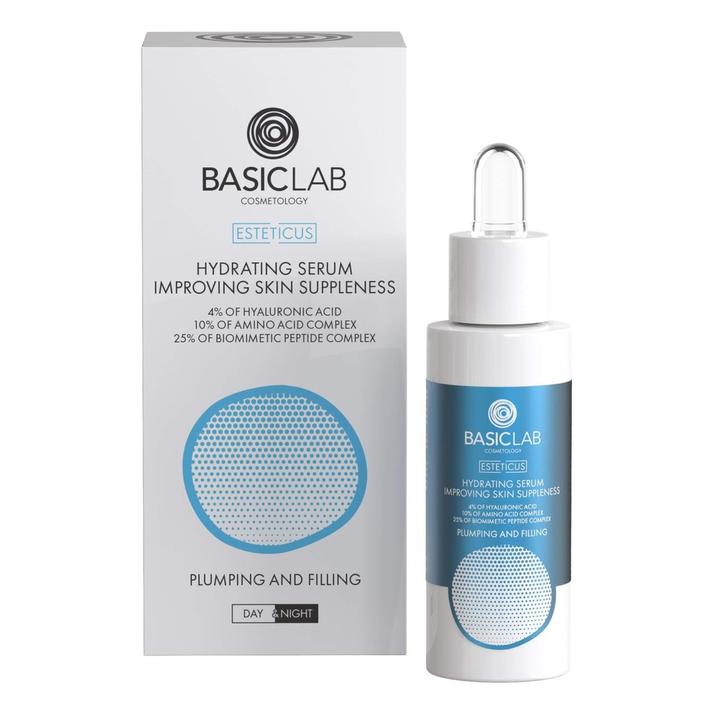 BasicLab Esteticus Nawilżające Serum z 4% Kwasem Hialuronowym 30ml