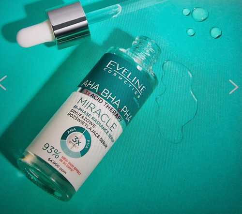 Eveline 3 X Acid Therapy AHA BHA PHA BI-Phase Dwufazowe Rozświetlające Serum 30ml