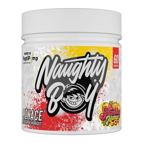 Naughty Boy Menace V2 Przedtreningówka Na Energię Pompę i Skupienie Truskawka Mango 420g