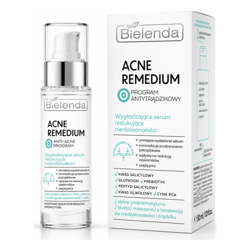 Bielenda Acne Remedium Serum Wygładzające do Redukcji Niedoskonałości 30ml