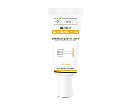 Bielenda Dr Medica Overpigmentation Exfoliating Night Cream STEP 1 with Mandelic Ferulic & Azelaic Acid 30ml