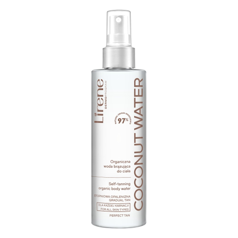 Lirene Perfect Tan Wegańska Organiczna Woda Brązująca do Ciała Coconut Water 200ml