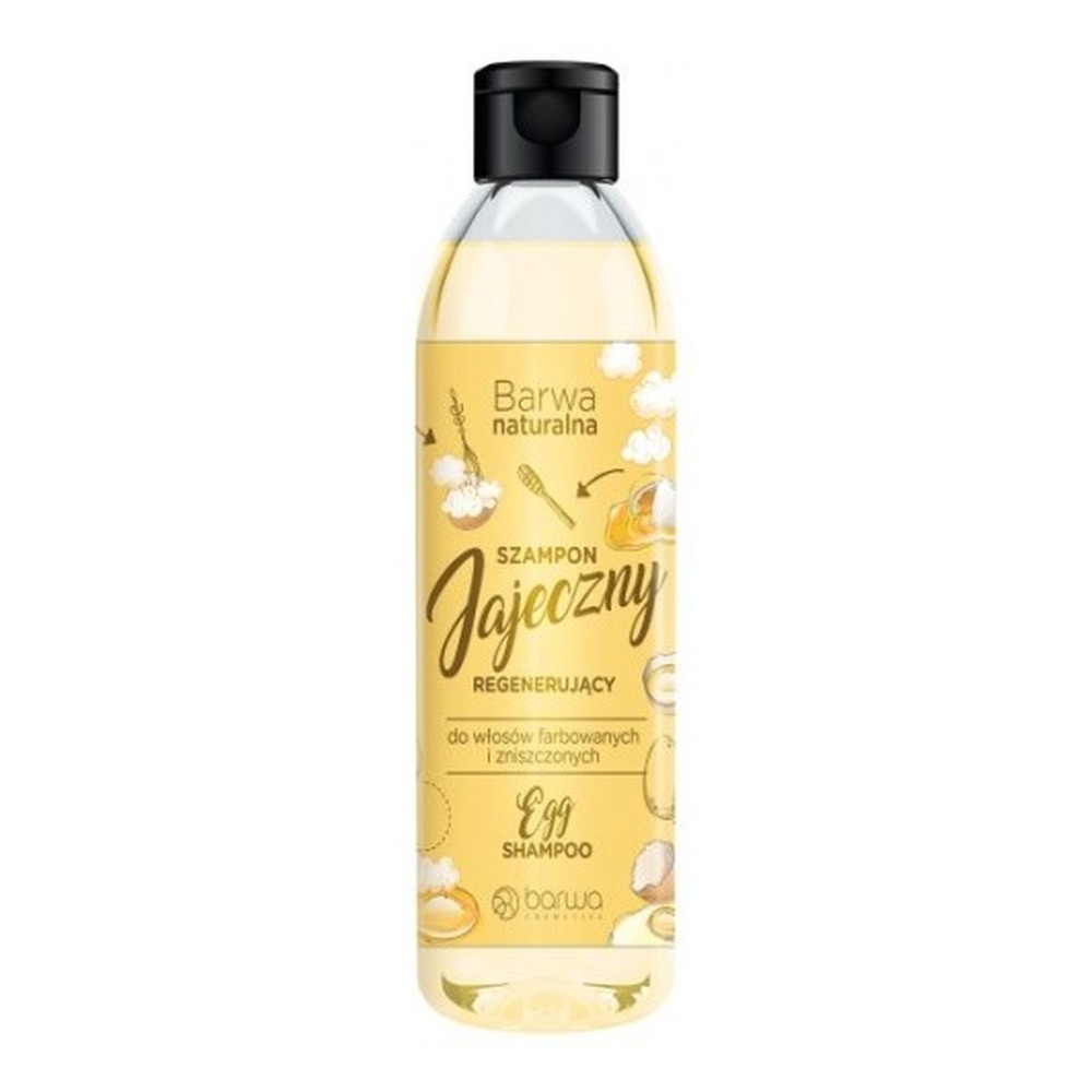Barwa Natural Regenerating Egg Shampoo for Colored and Damaged Hair 300ml