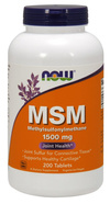 Now Foods MSM Methylsulphonylmethane 1500mg Supports Cartilage Health 200 Tablets
