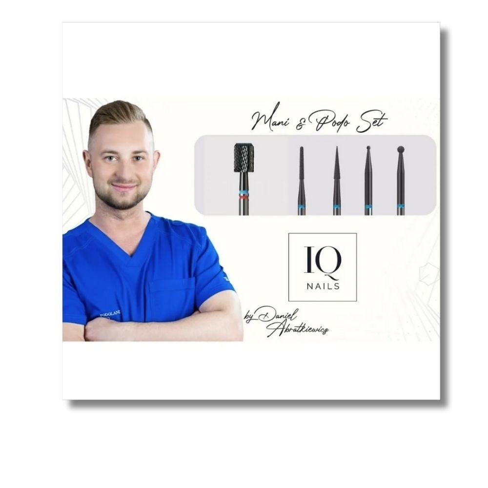 IQ Nails Zestaw Frezów Podologicznych PODO1 5szt
