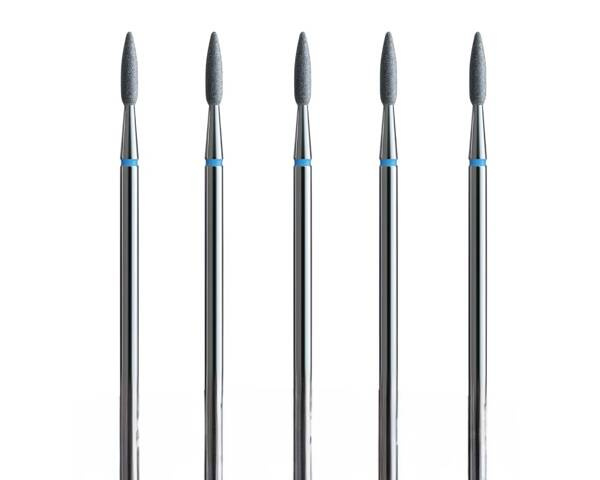IQ Nails Long Flame Diamond Diamond Drill Bits for Cuticles Zestaw do Skórek 5 Sztuk