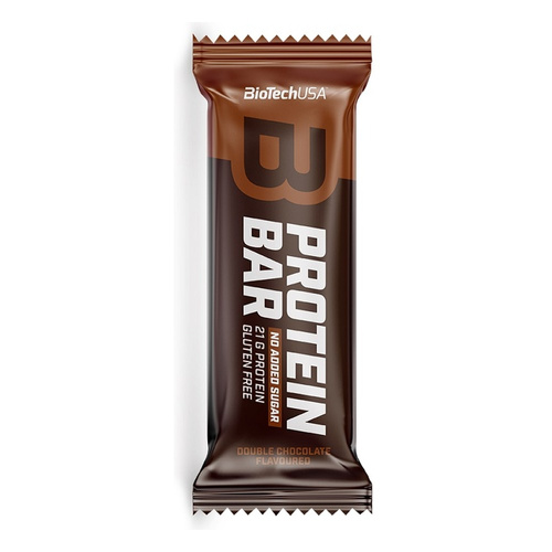 BioTechUSA Baton Białkowy Podwójna Czekolada Wysokobiałkowa Przekąska 16x70g