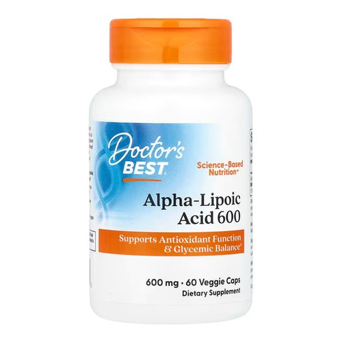 Doctor's Best Alpha-Lipoic Acid, 600mg Capsules 60 vcaps