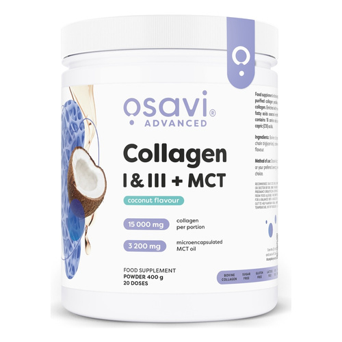Osavi Collagen I & III + MCT kolagen w proszku Kokos 400g