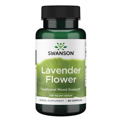 Swanson Lavender Flower 400mg 60 Capsułek