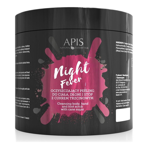 Apis Night Fever Cleansing Body Hand and Foot Scrub with Cane Sugar 700g