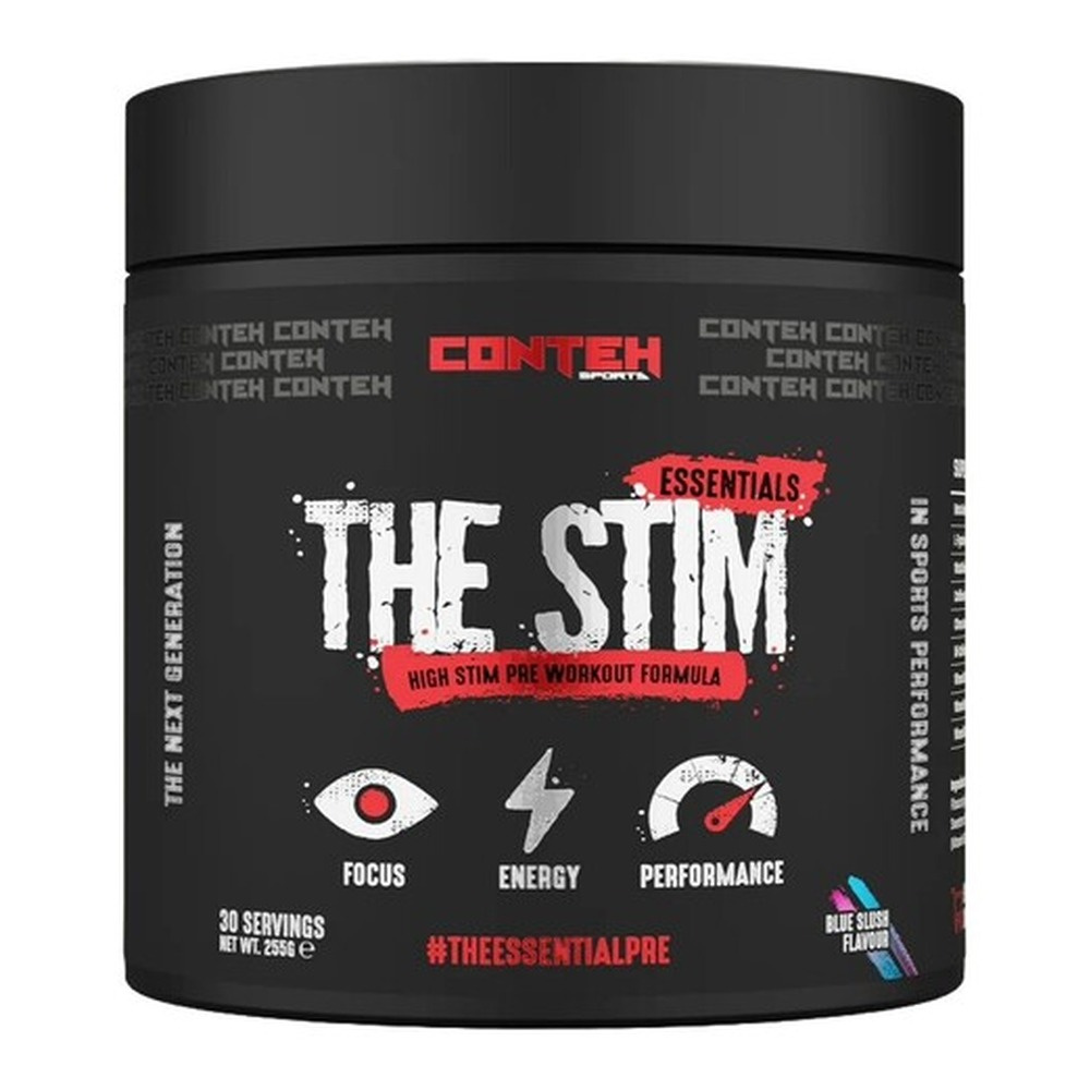 Conteh Sports The Stim Pre-Workout Blue Slush for Energy and Focus 255g