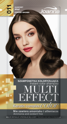 JOANNA MULTI COLOR Szamponetka /011/ koloryzująca Kawowy brąz