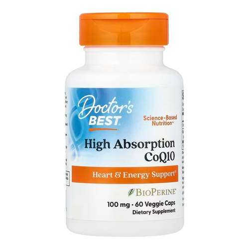 Doctor's Best High Absorption CoQ10 with BioPerine, 100mg Kapsułki 60 kapsułek
