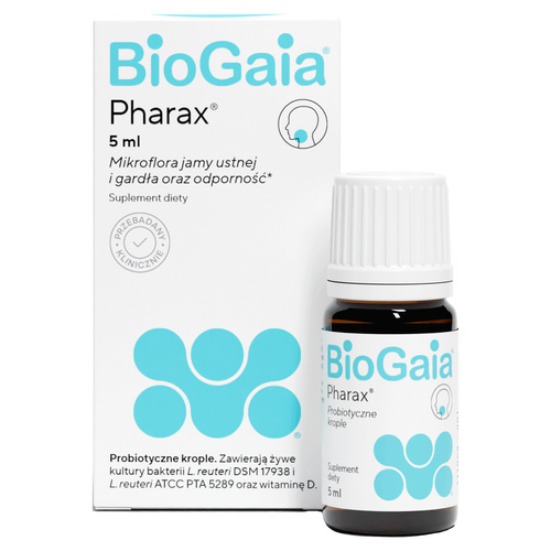 BioGaia Pharax for Support of Oral and Throat Microflora in Children over 6 Months of Age and Adults 5ml