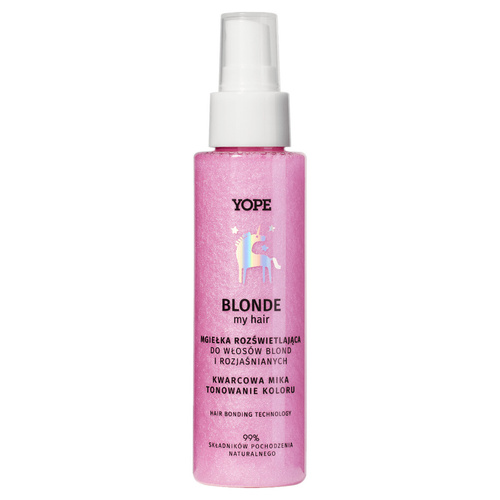 Yope Blonde my Hair Mgiełka Rozświetlająca do Włosów Blond i Rozjaśnianych Kwarcowa Mika 100ml Best Before 30.06.26