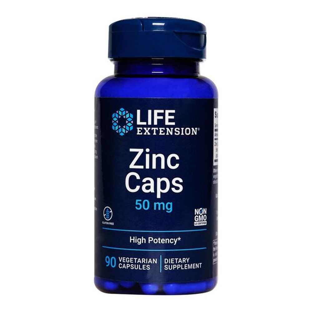 Life Extension Zinc Caps 50mg For Immune Support 90 Vcaps