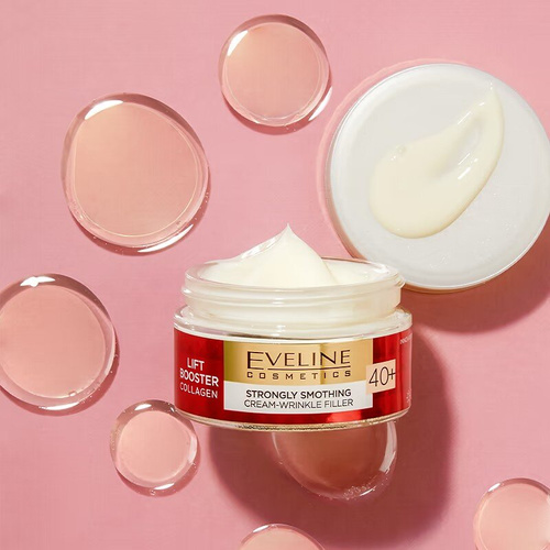 Eveline Lift Booster Collagen Silnie Wygładzający Krem-Wypełniacz Zmarszczek 40+ na Dzień i na Noc 50ml