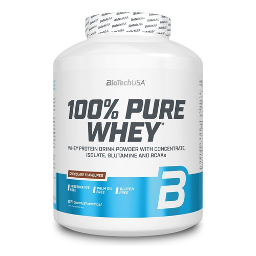 BioTechUSA 100% Pure Whey Hazelnut For Muscle Growth and Maintenance 2270g