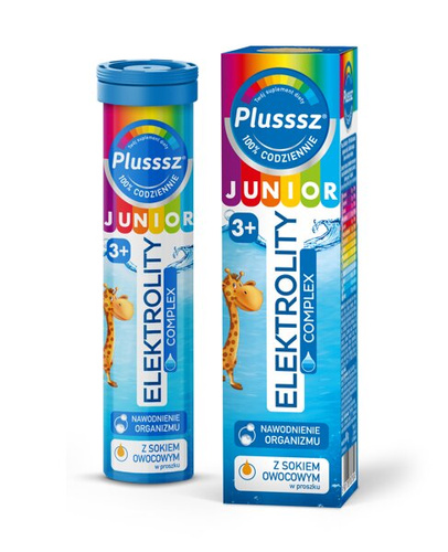 Polski Lek S.A. Plusssz Junior Electrolytes + Multivitamin Orange 20 Effervescent Tablets