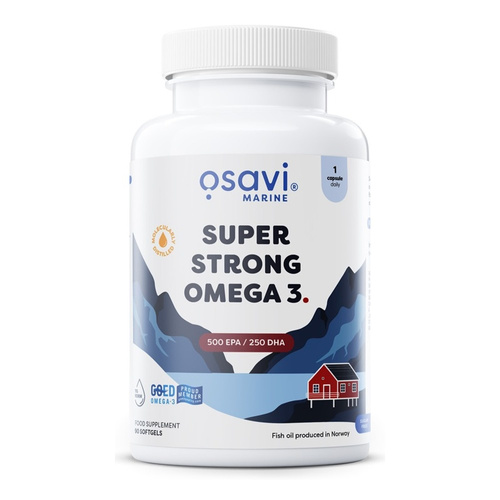 Osavi Super Strong Omega 3 500 EPA / 250 DHA Fish Oil Supplement 90 Softgels