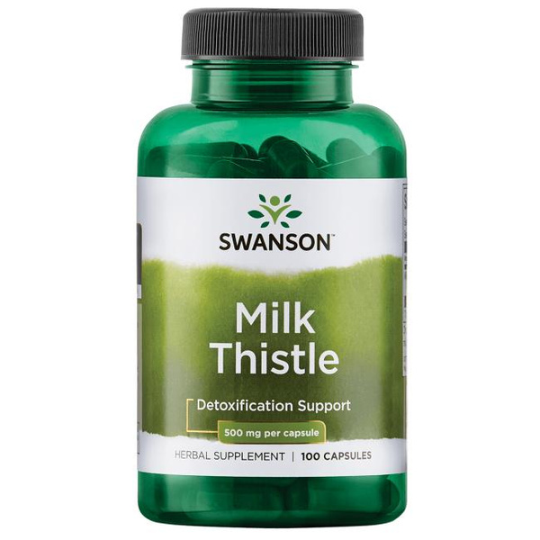 Swanson Milk Thistle Ostropest Plamisty 500mg 100 Kapsułek