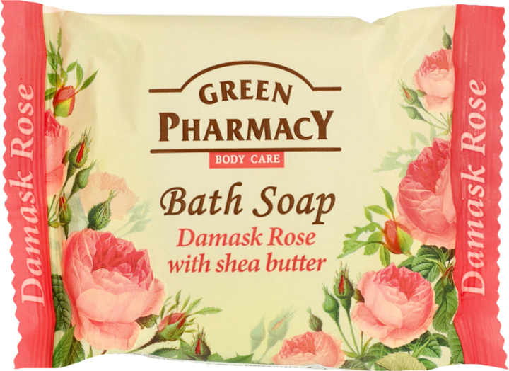 Green Pharmacy Toilet Soap with Extract From Damascus Rose and Shea Butter 100g