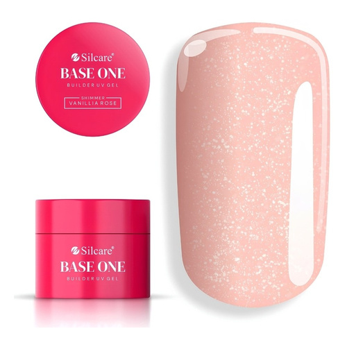 Silcare Base One UV/LED Builder Gel Shimmer Vanilla Rose 15g