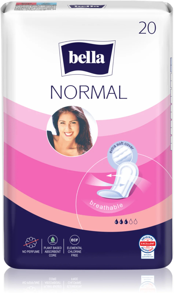 Bella Normal Podpaski Higieniczne bez Skrzydełek 20 Sztuk