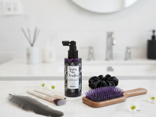 Anwen Grow Us Tender Ziołowa Wcierka Rozgrzewająca do Włosów Osłabionych i Wypadających 150ml