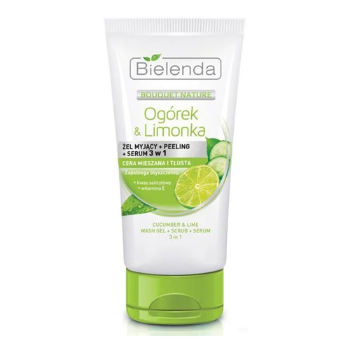 Bielenda Cucumber and Lime Gel Peeling Serum 3in1 150g