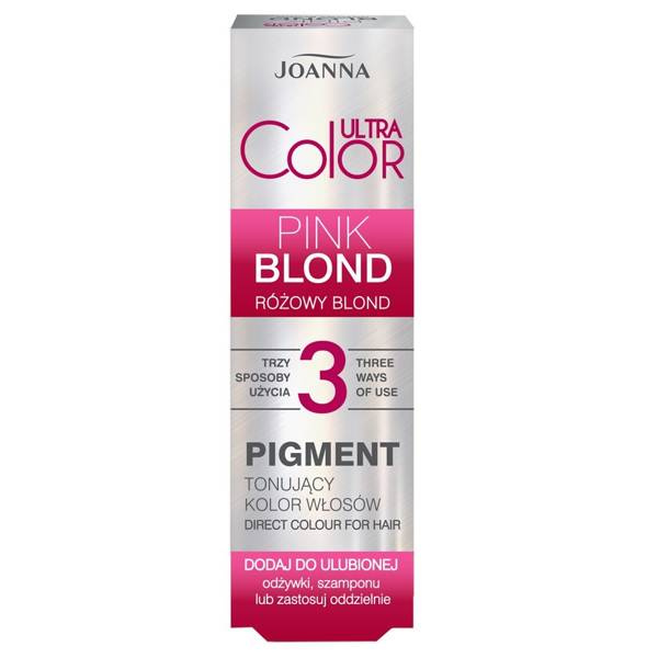 Joanna Ultra Color 3 Pink Blonde Toning Pigment Natural & Dyed Hair Color 100ml