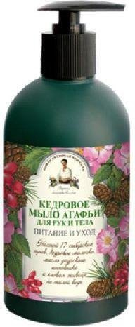 BABUSZKA AGAFIA Cedar liquid soap for hands and body, 500ml