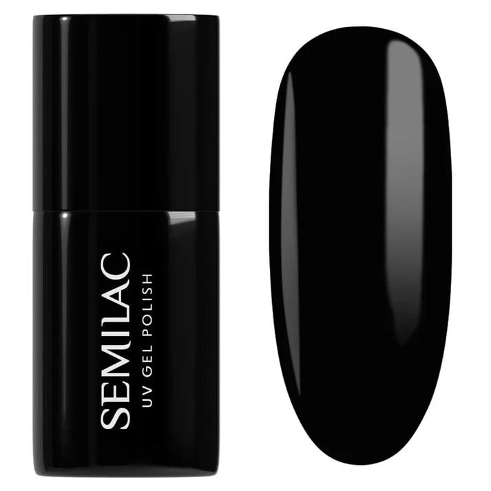 Semilac Super Cover Lakier Hybrydowy 300 Perfect Black 7ml