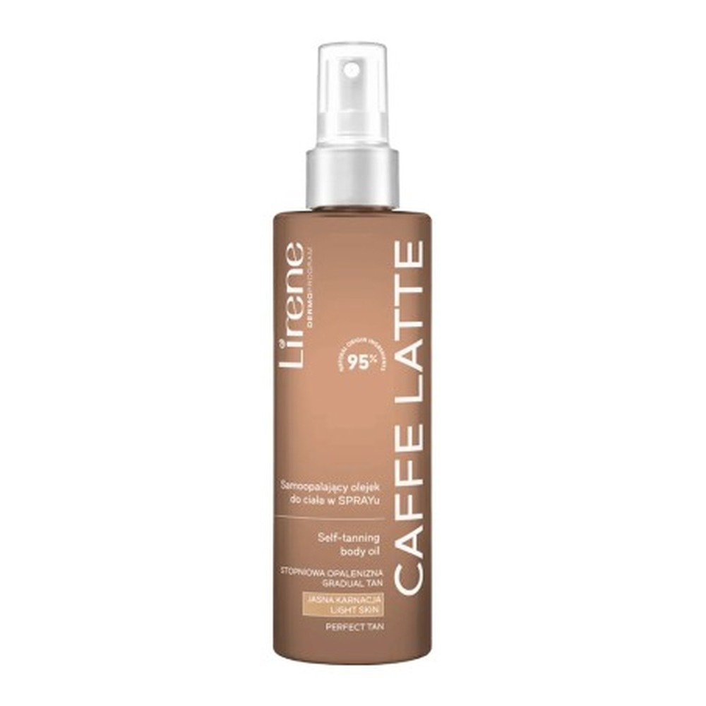 Lirene Perfect Tan Wegański Samoopalajacy Olejek do Ciała w Sprayu Caffe Latte 190ml