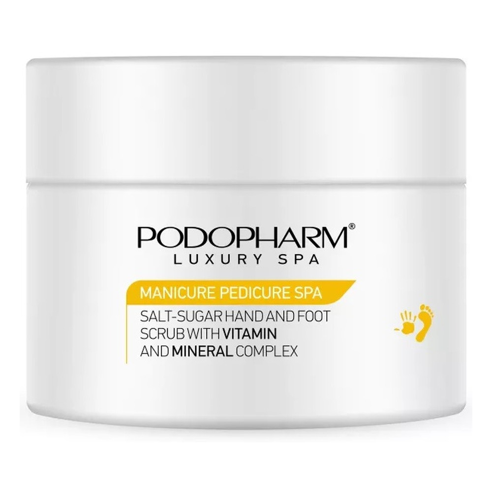 Podopharm Luxury Spa Salt-Sugar Peeling for Hands and Feet with Vitamin and Mineral Complex for Sensitive Skin Prone to Irritation 300g