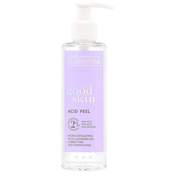 Bielenda Good Skin Acid Peel Micro-Exfoliating Face Cleansing Gel Correcting and Normalising 195g