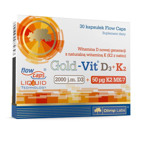 Olimp Gold-Vit D3+K2 2000 IU 30 Capsules